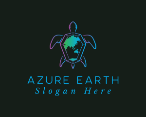 Sea Turtle Earth logo design