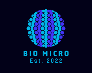 Microbiology - Blue Cellular Microbiology logo design