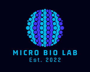 Blue Cellular Microbiology logo design