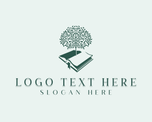 Reading - Book Tree Academic Tutoring logo design