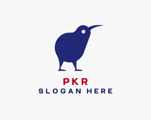 Zoo - New Zealand Kiwi Bird logo design