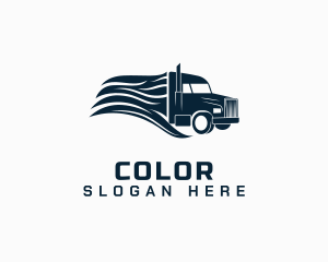 Transport Cargo Truck Logo