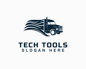 Transport Cargo Truck Logo