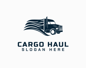 Transport Cargo Truck logo design