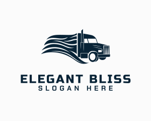 Movers - Transport Cargo Truck logo design