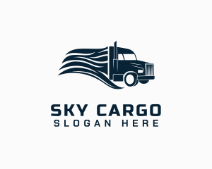 Transport Cargo Truck logo design