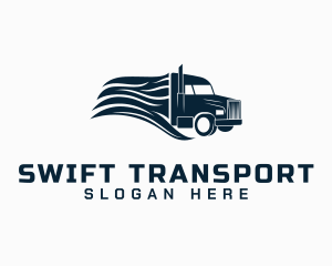 Transport Cargo Truck logo design