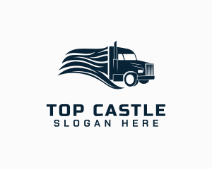 Forwarding - Transport Cargo Truck logo design