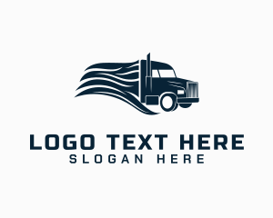 Transport Cargo Truck Logo