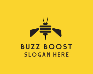 Bee Insect Hive logo design