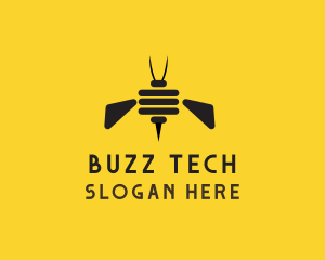 Bee Insect Hive logo design