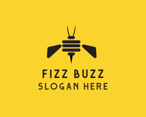 Bee Insect Hive logo design