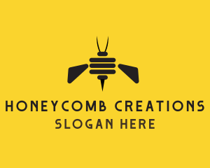 Bee Insect Hive logo design