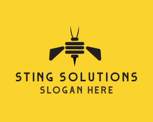 Sting - Bee Insect Hive logo design