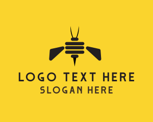 Harvest - Bee Insect Hive logo design