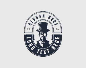 Gentleman Top Hat logo design