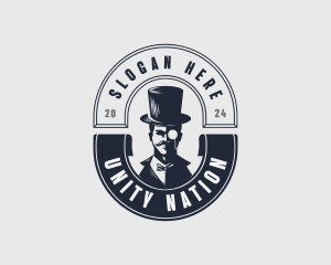 Gentleman Top Hat Logo