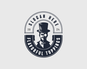 Gentleman Top Hat logo design