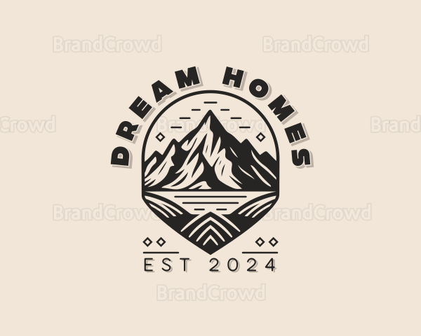 Mountain Trekking Adventure Logo