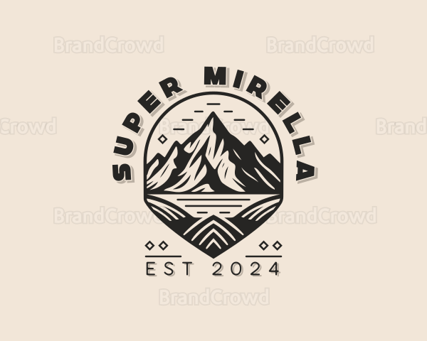 Mountain Trekking Adventure Logo