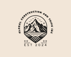 Mountain Trekking Adventure Logo