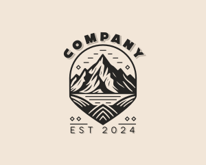 Mountain Trekking Adventure Logo