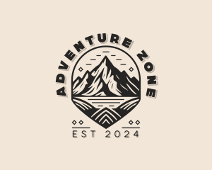 Mountain Trekking Adventure logo design