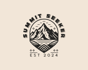 Mountaineer - Mountain Trekking Adventure logo design