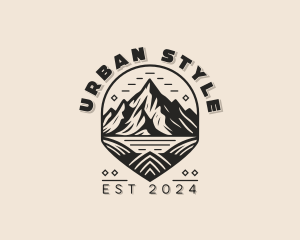 Summit - Mountain Trekking Adventure logo design