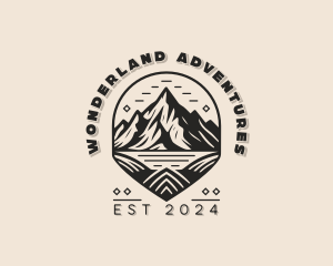 Mountain Trekking Adventure logo design