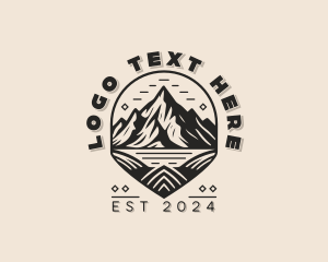 Mountain Trekking Adventure Logo