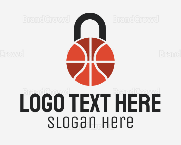 Basketball Ball Lock Logo