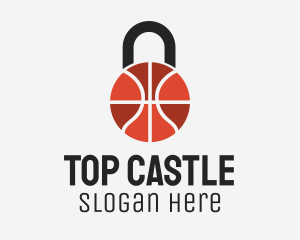 Basketball Ball Lock  Logo