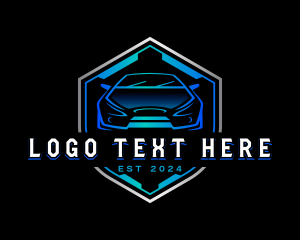 Drifting - Sedan Car Auto Detailing logo design