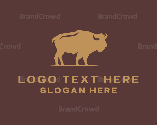 Buffalo Wildlife Animal Logo