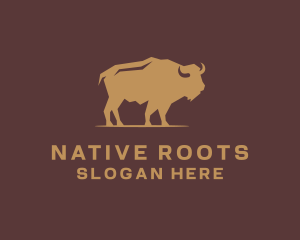 Native - Native Buffalo Wildlife logo design