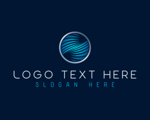 High Tech - Cyber Tech Waves logo design