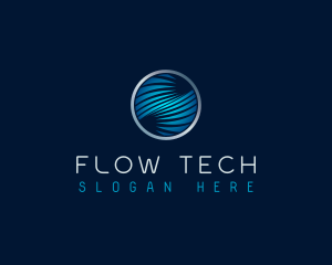 Cyber Tech Waves logo design