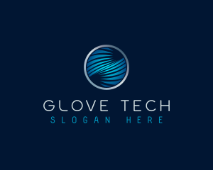 Cyber Tech Waves logo design