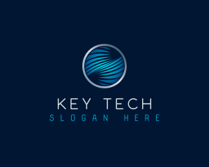 Cyber Tech Waves logo design