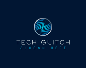 Cyber Tech Waves logo design