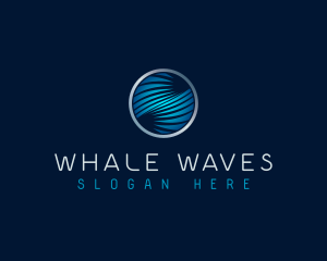 Cyber Tech Waves logo design