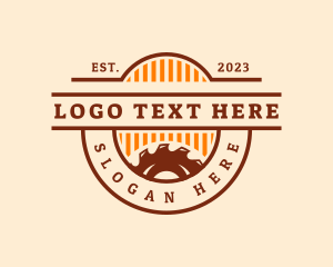 Logger - Saw Blade Woodwork Carpentry logo design