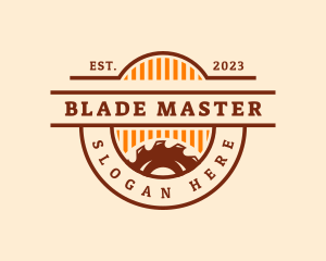 Saw Blade Woodwork Carpentry logo design