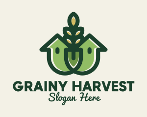 Organic Wheat House logo design