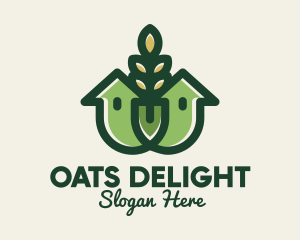 Oats - Organic Wheat House logo design