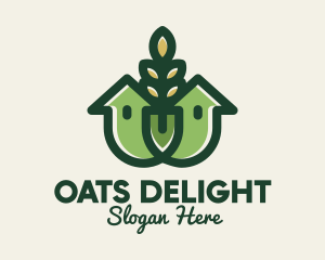 Organic Wheat House logo design