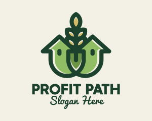 Profit - Organic Wheat House logo design