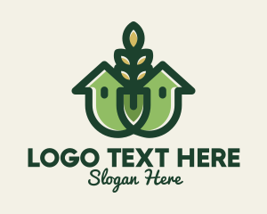 Sustainability - Organic Wheat House logo design