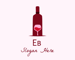 Wine Glass & Bottle Logo